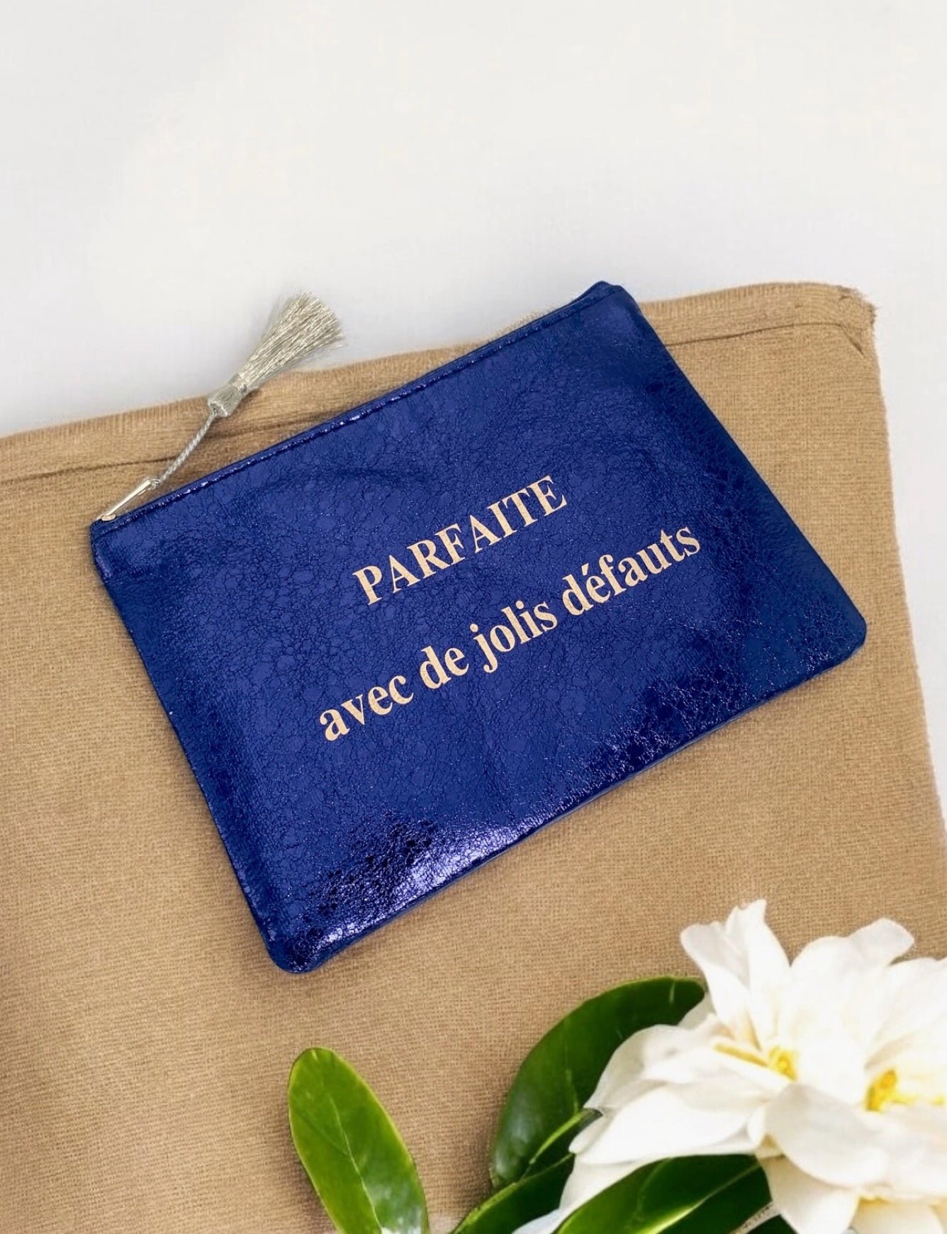 Trousse a maquillage avec inscription 20x15cm