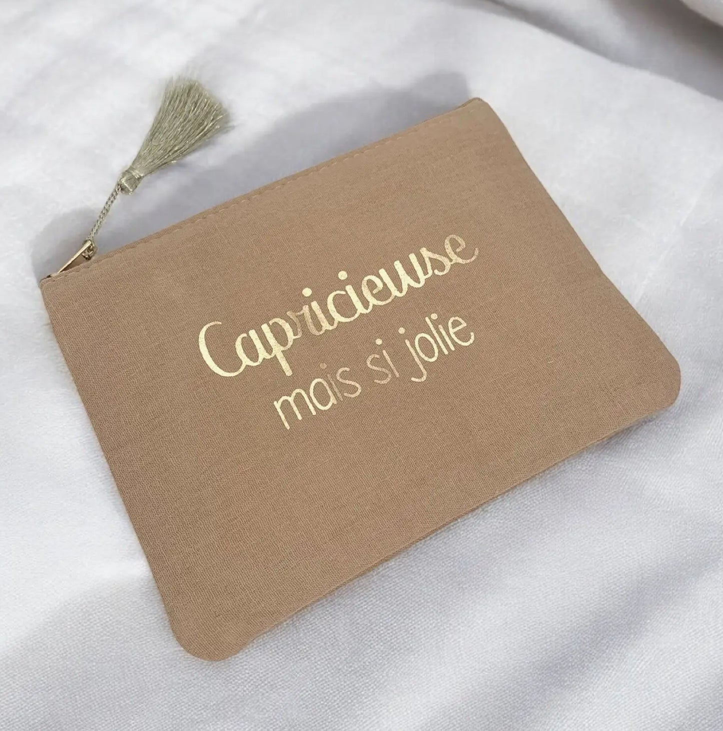 Trousse à maquillage avec inscription 20x15 cm