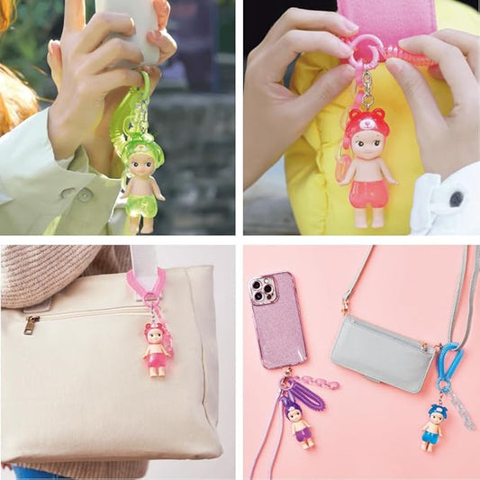 Figurine porte-clés Sonny Angel accrochée à un sac, accessoire kawaii