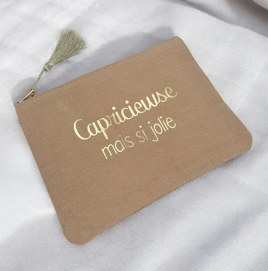 Trousse à maquillage avec inscription 20x15 cm