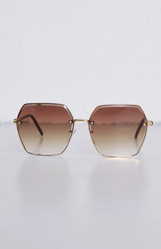 Lunettes de soleil femme Brun